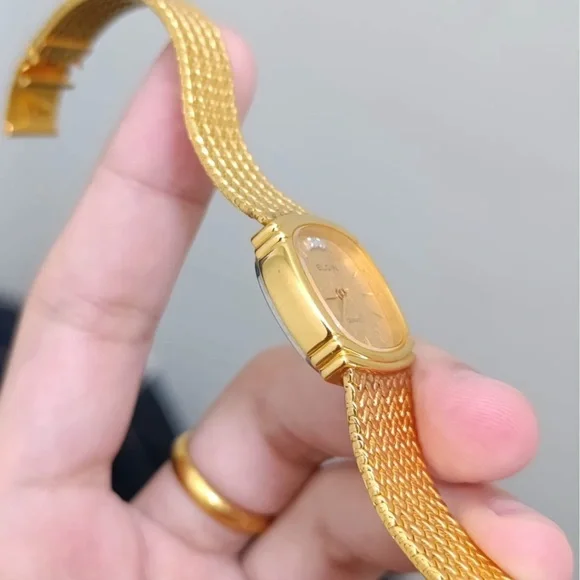 Vtg 1970s Elgin Quartz FK 283 Women’s Watch
[Like New] Gold Plated Mesh Bracelet - Picture 7 of 10